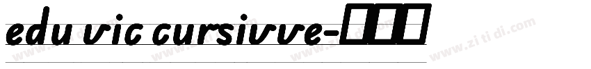 edu vic cursivve字体转换